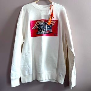 HERON PRESTON  Crew Neck Dekotora Sweatshirt